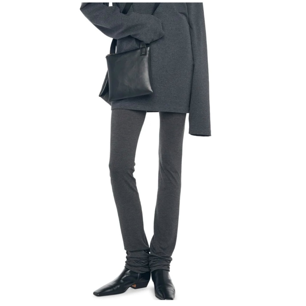 Norma Kamali Gray Lazy Layering Leggings